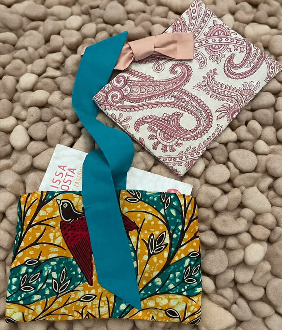 Sac à livres fait main en tissu